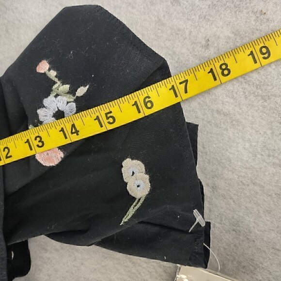 INC International Concepts Embroidered Bell Sleeves Cold Shoulder Top Sz L (NWT) - Picture 10 of 13